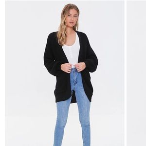 Forever 21 Open front black cardigan